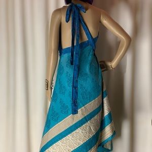 Double Layer Reversible Silk Wrap Skirt/Dress